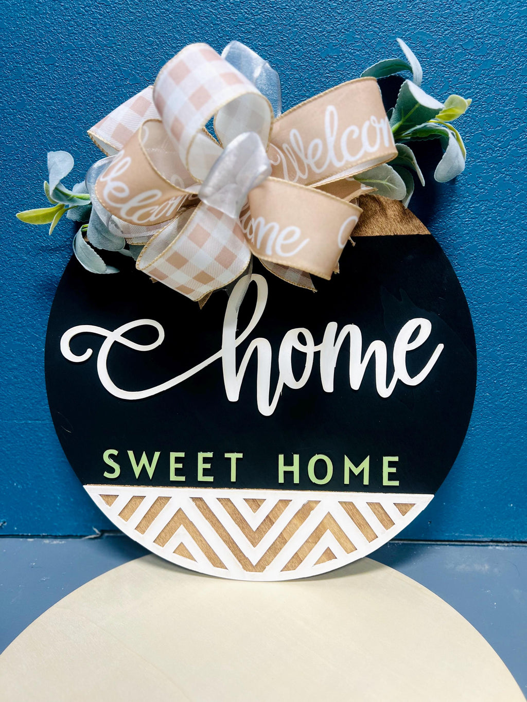 home sweet home 18” door hanger