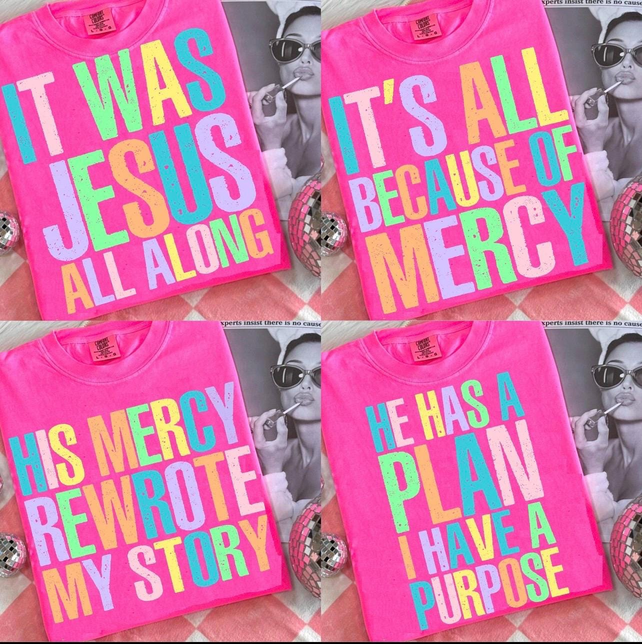 Trendy Christian faith based tees
