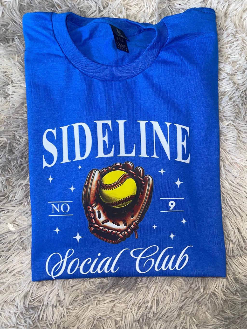 Sideline social club Graphic tee shirt softball or baseball moms tee shirt