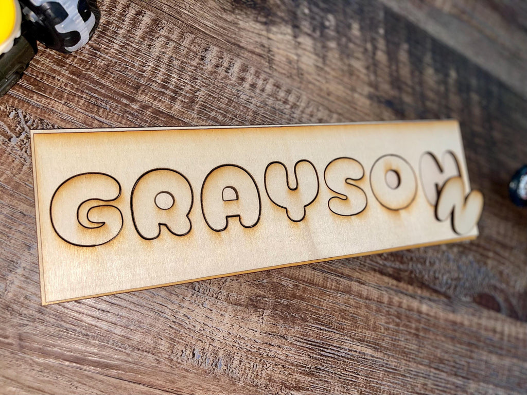 personalized blank name puzzles