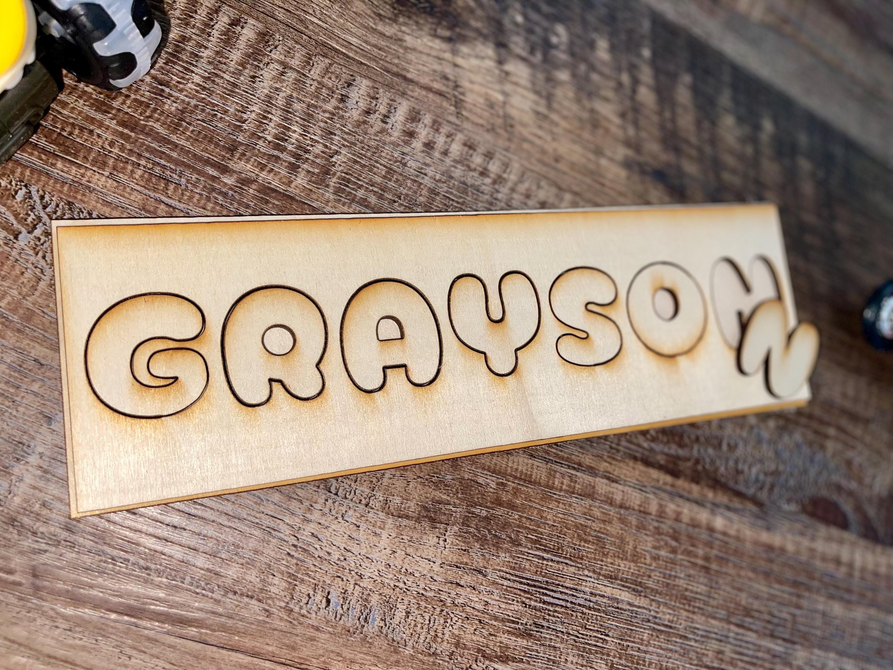 personalized blank name puzzles