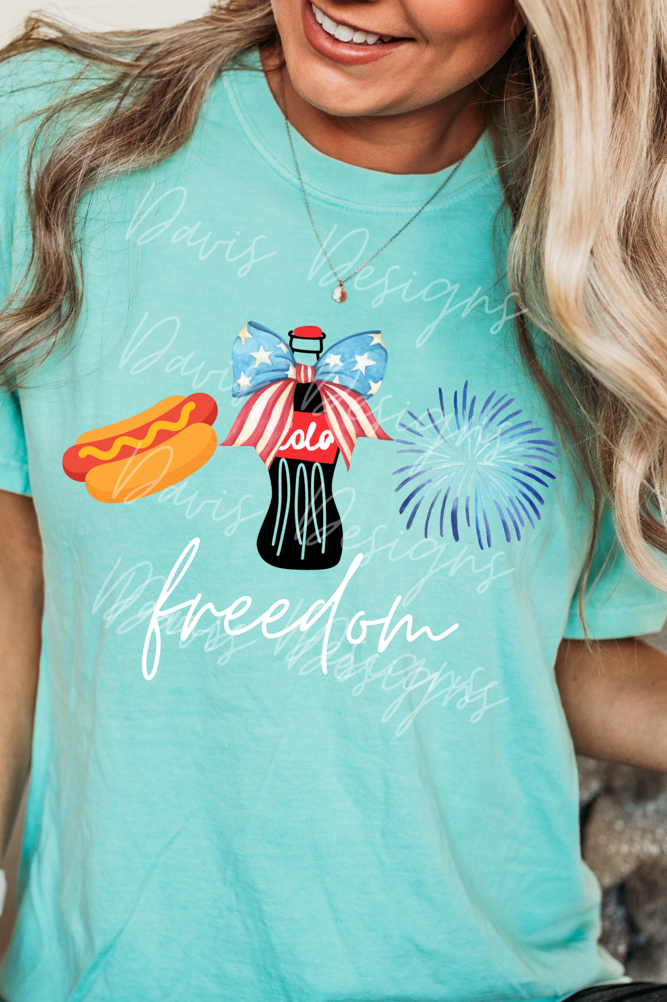 Hotdogs coke freedom tee shirt