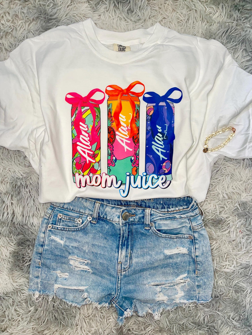 Alani mom juice graphic tee shirt! Mom juice tee comfort colors unisex tee shirt