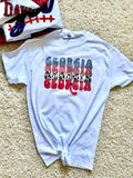 Georgia bulldogs graphic t shirt leopard Georgia t shirt leopard design graphic t shirt game day t shirt bulldogs university