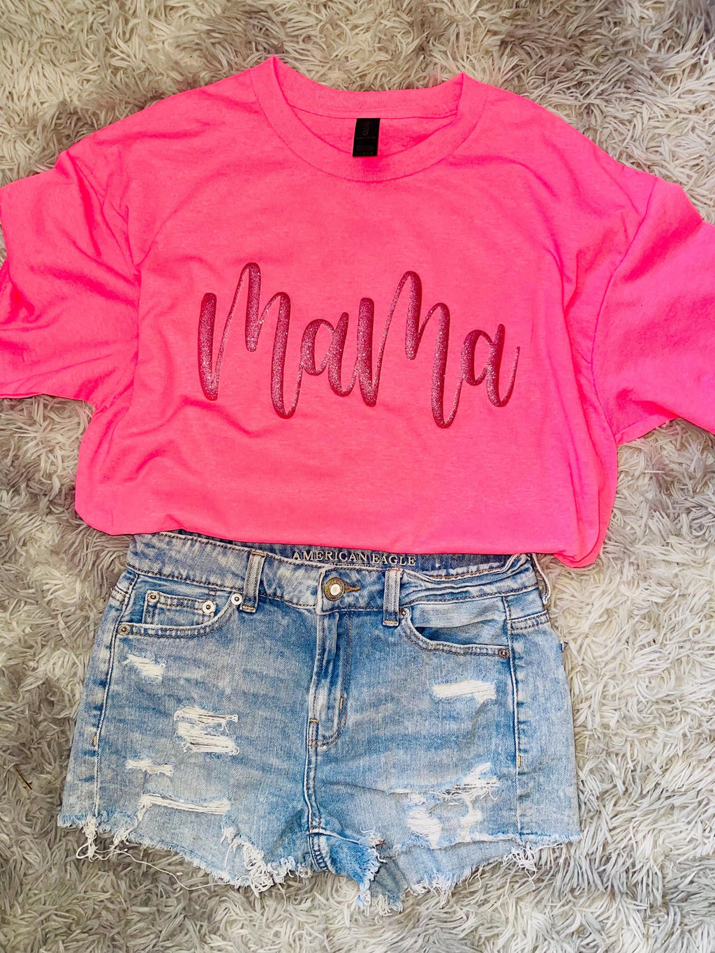 glitter puff tees personalized graphic name tees