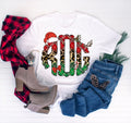 Christmas monogram T shirt