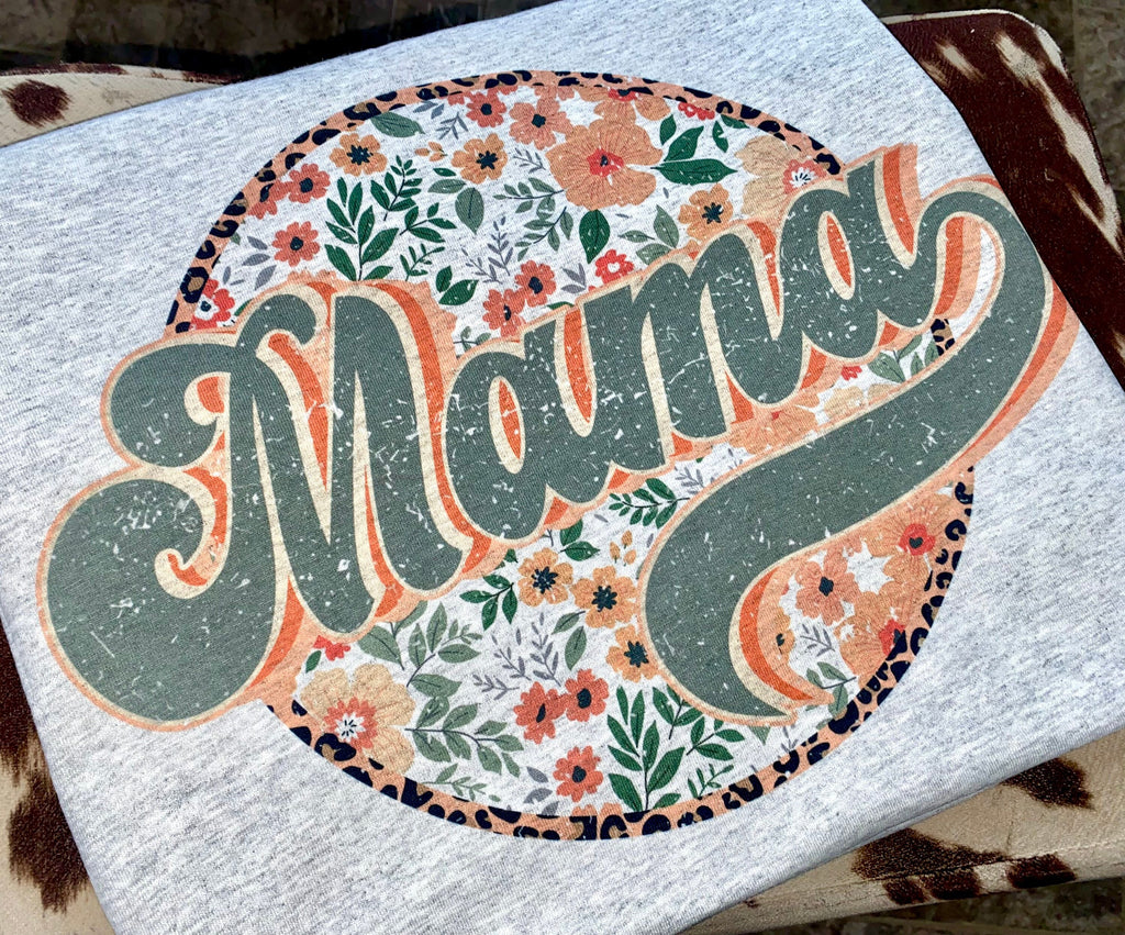 Floral mama t shirt mama graphic t shirt