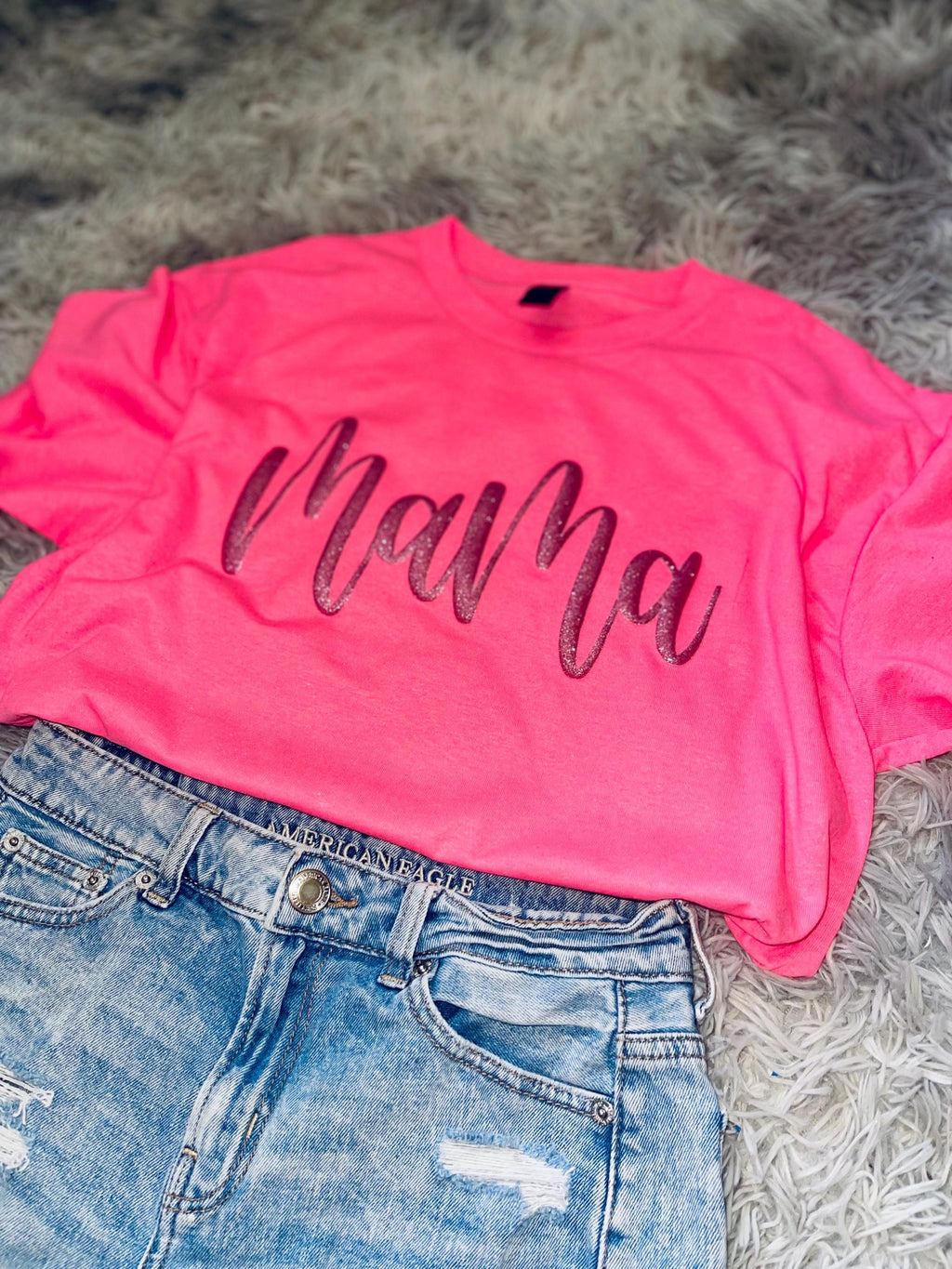 glitter puff tees personalized graphic name tees
