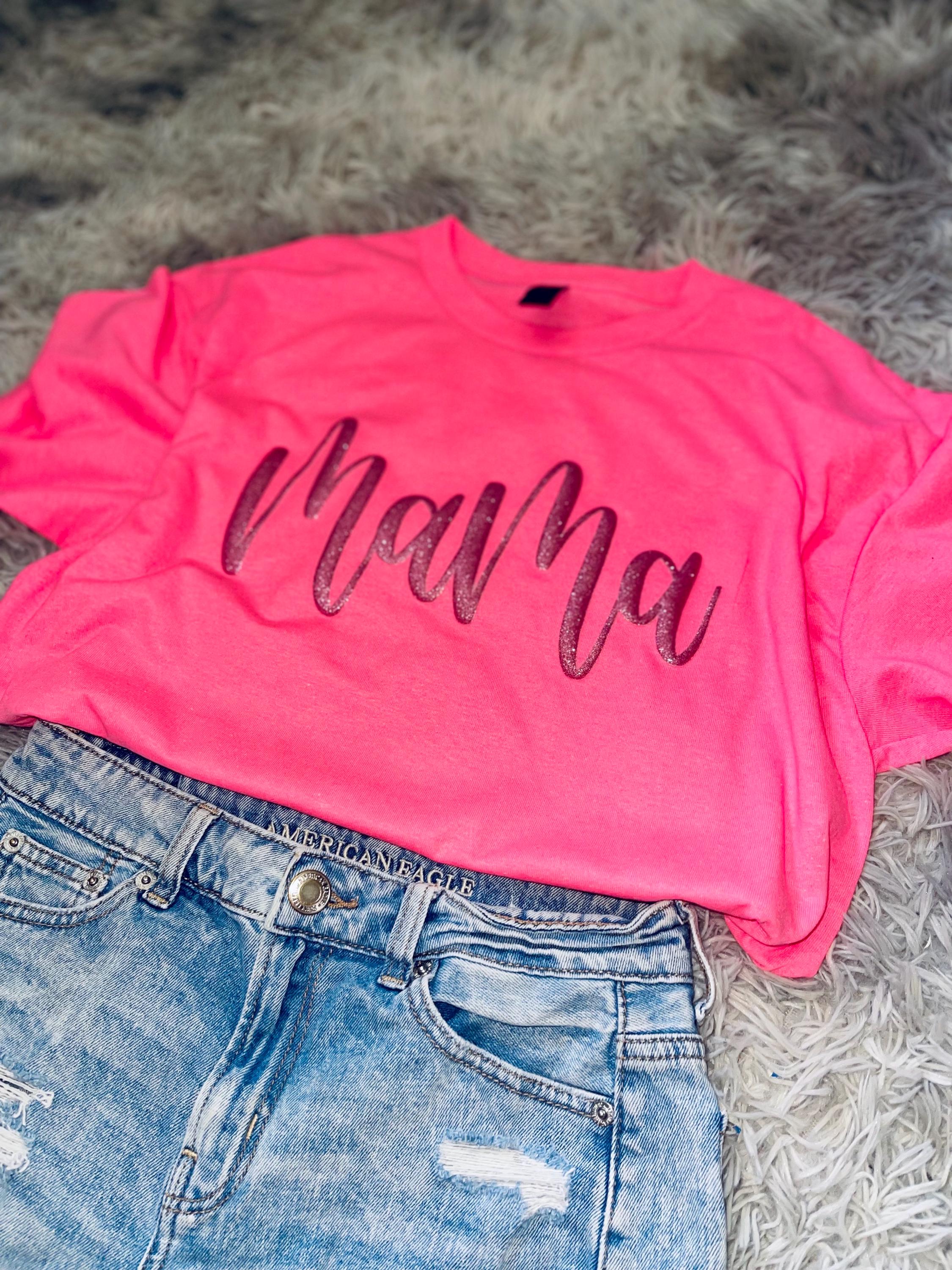 glitter puff tees personalized graphic name tees
