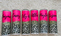 Hot pink and leopard  personalized sublimated tumbler