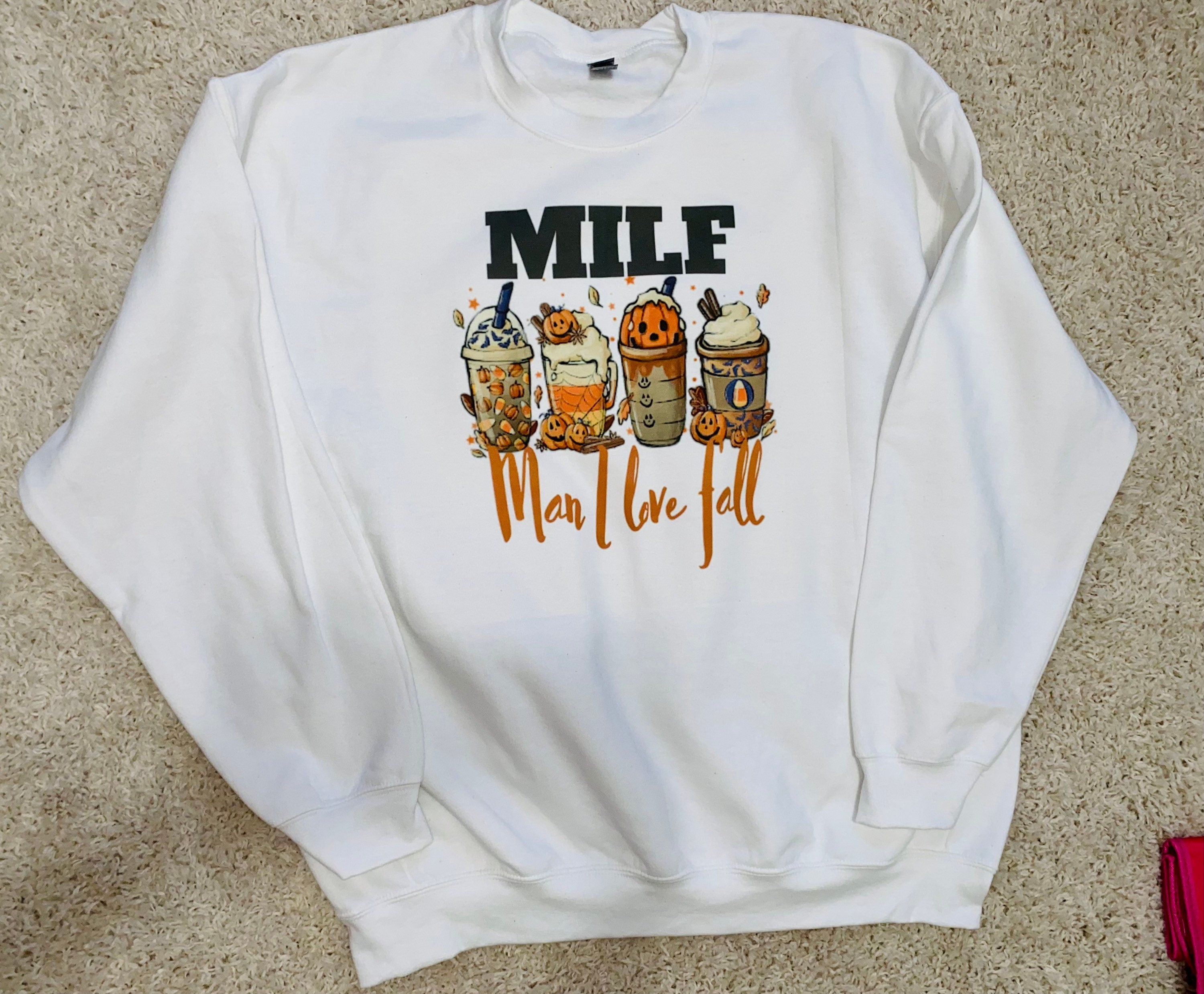 MILF man I lOve fall crewneck sweatshirt