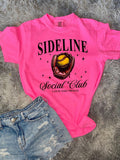 Sideline social club Graphic tee shirt softball or baseball moms tee shirt
