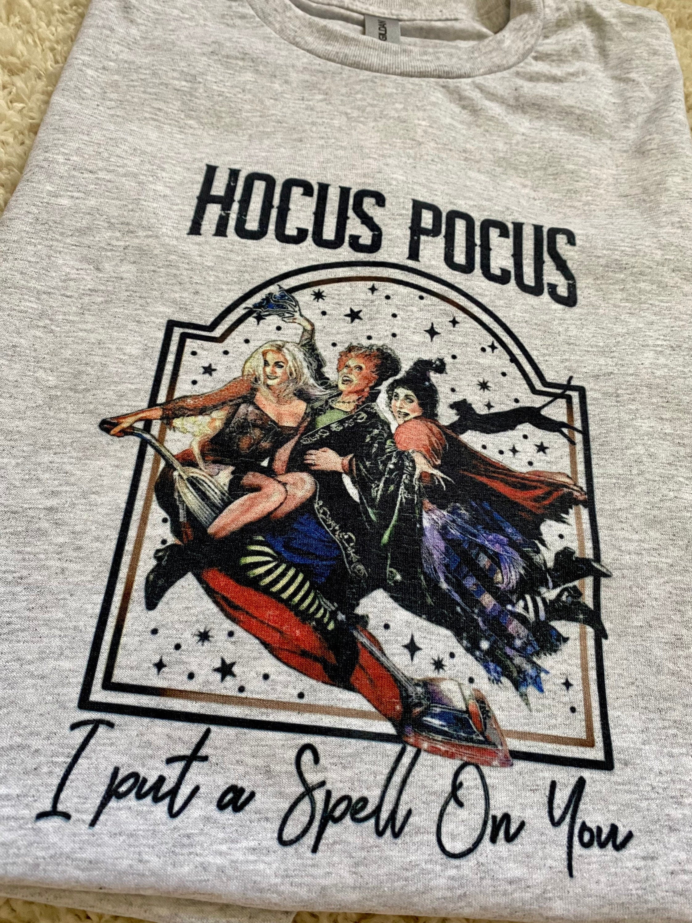 Hocus pocus graphic t shirt Halloween graphic t shirt hocus pocus I cast a spell on you