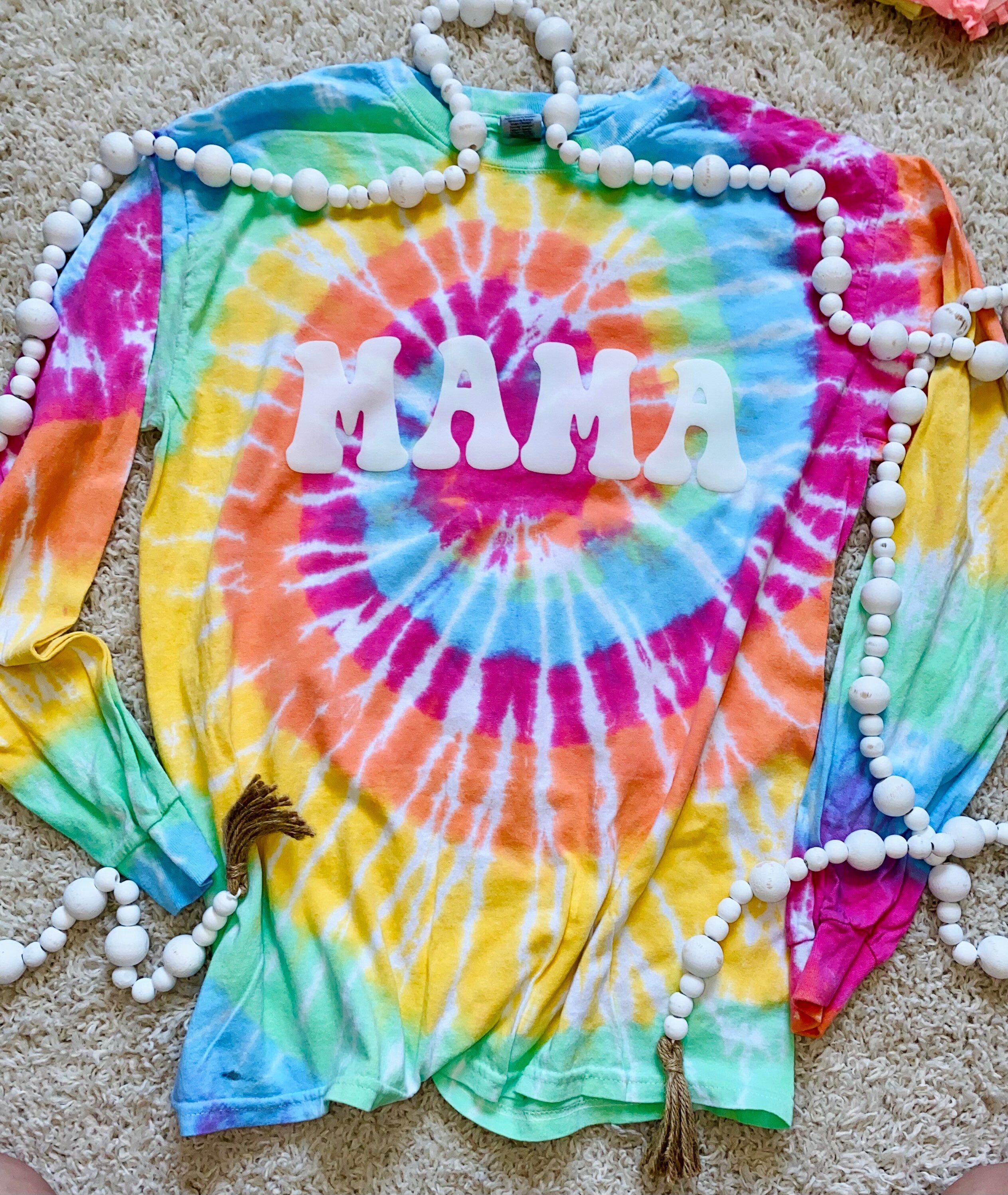 Mama Tiedye long sleeve t shirt