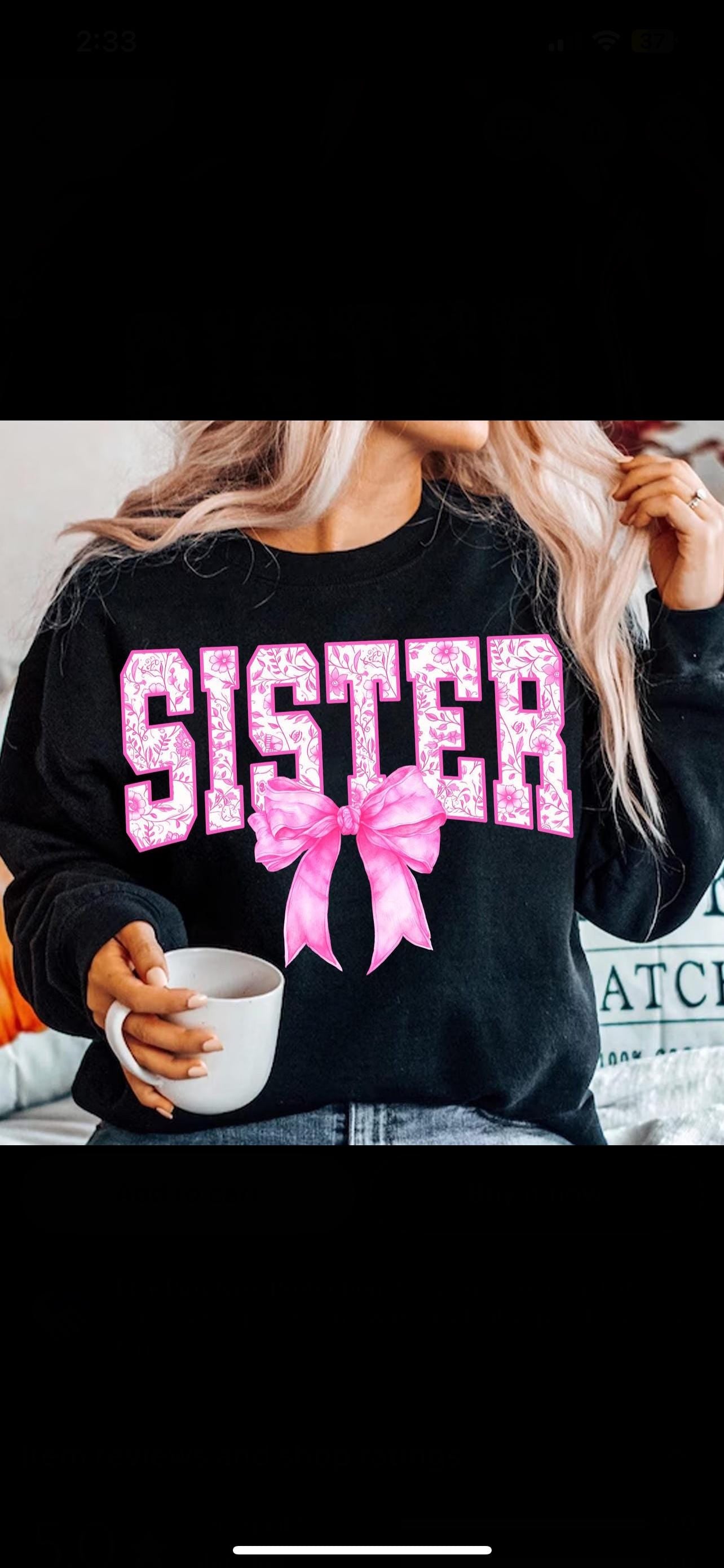 Personalized name graphic tee shirt bow and pink name of choice on comfort color tee