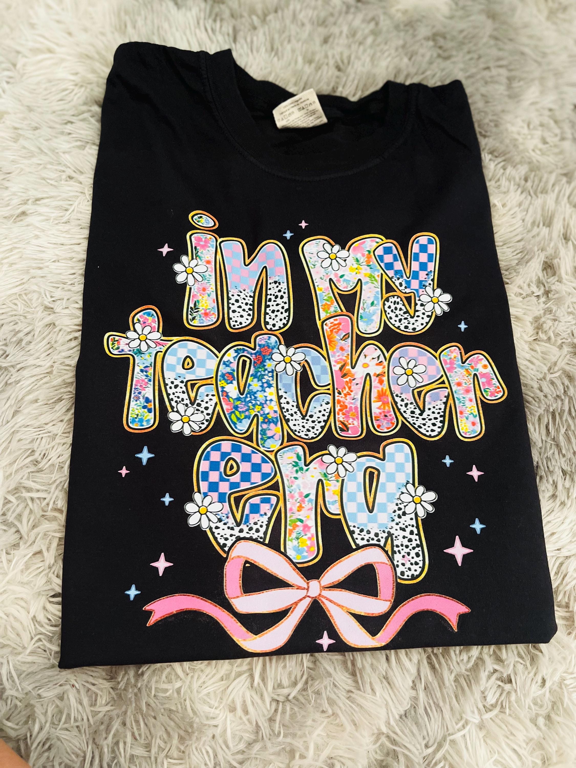 Personalized floral font graphic tee shirt in comfort colors branded unisex sized shirt