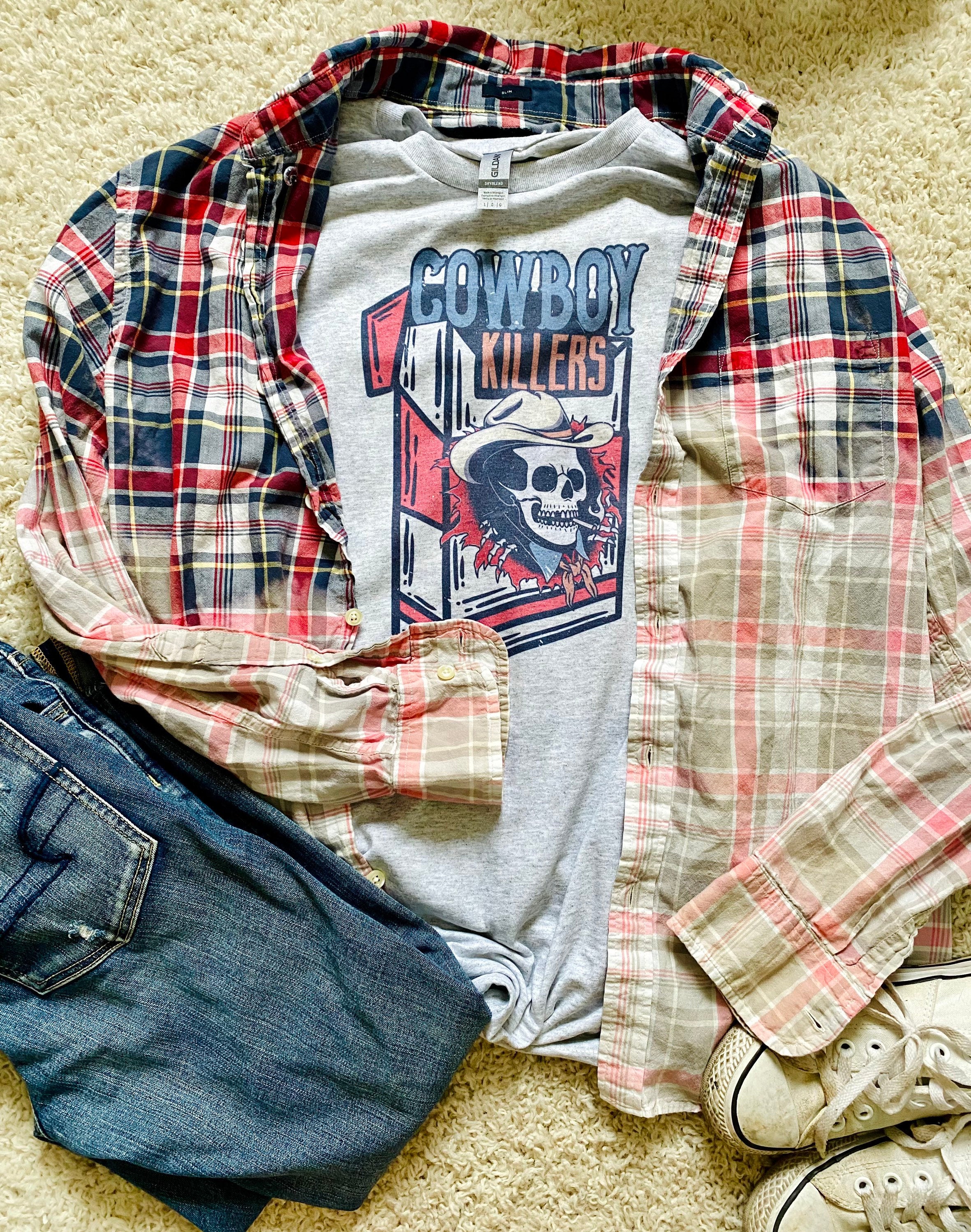 Cowboy killers graphic western t shirt