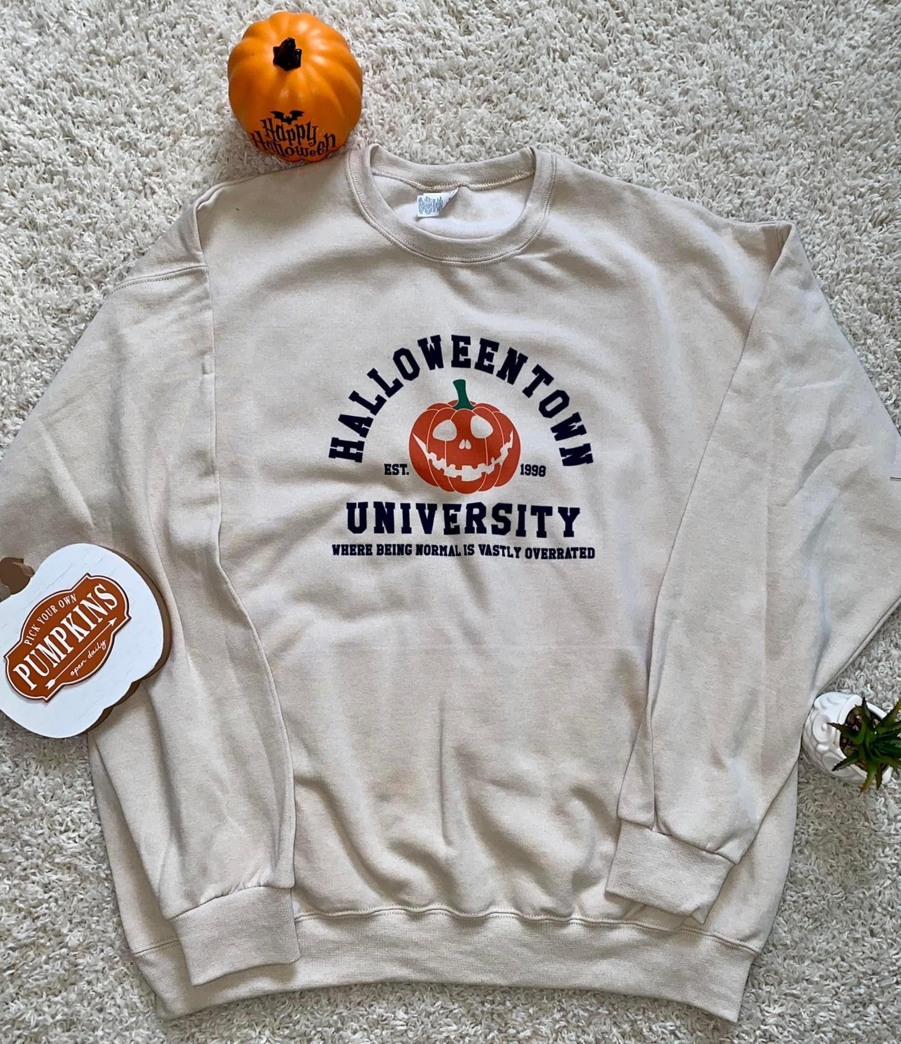 Halloween town university crewneck fall Halloween crewneck