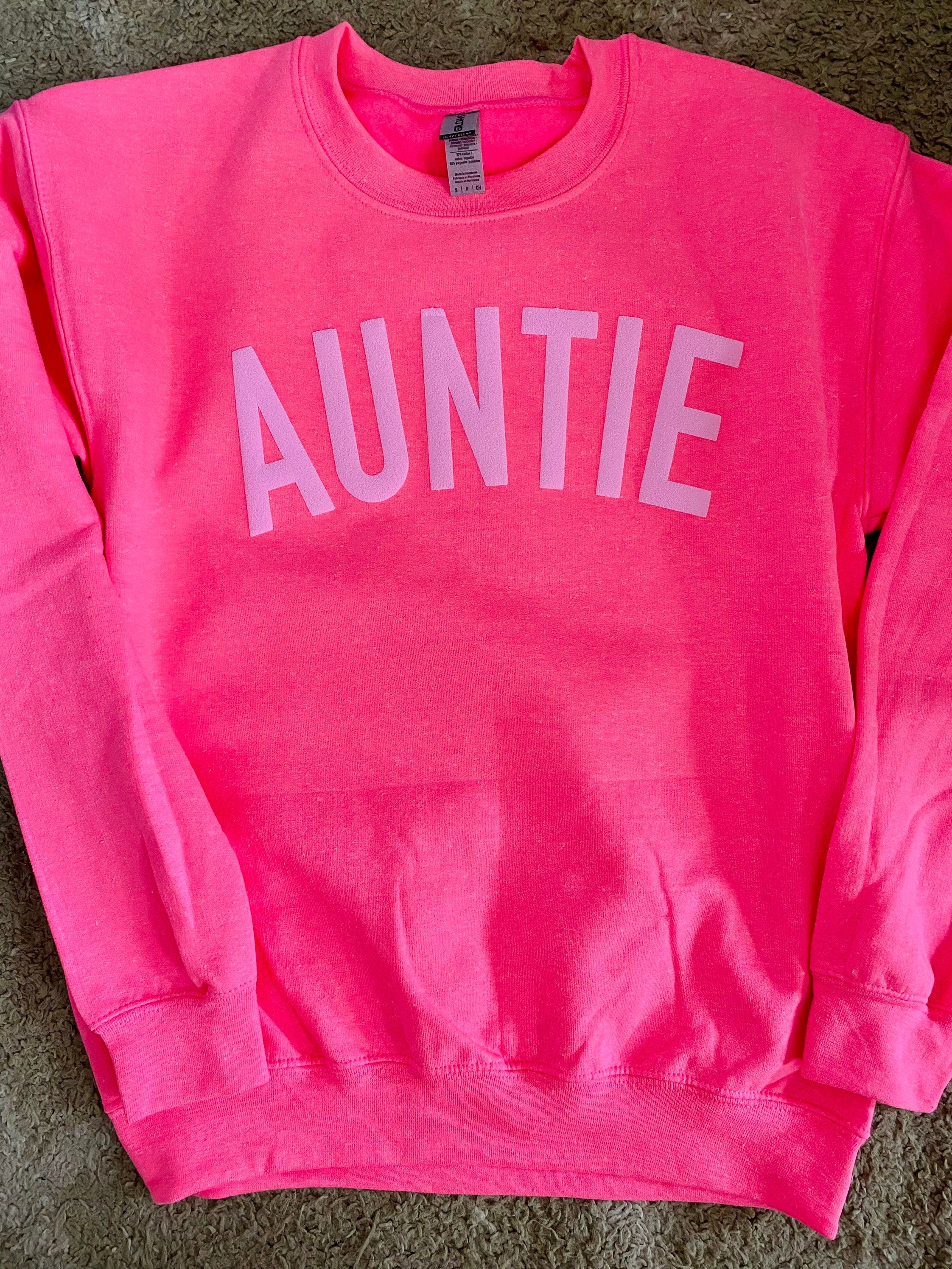 Personalized puff vinyl crewneck