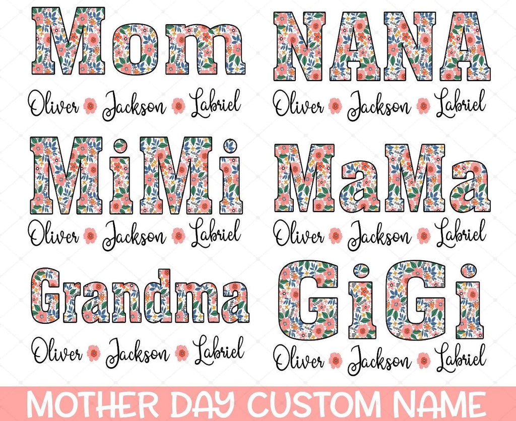 Personalized preppy mama tee! Are your babies name! Comfort colors unisex fitted cute tee!