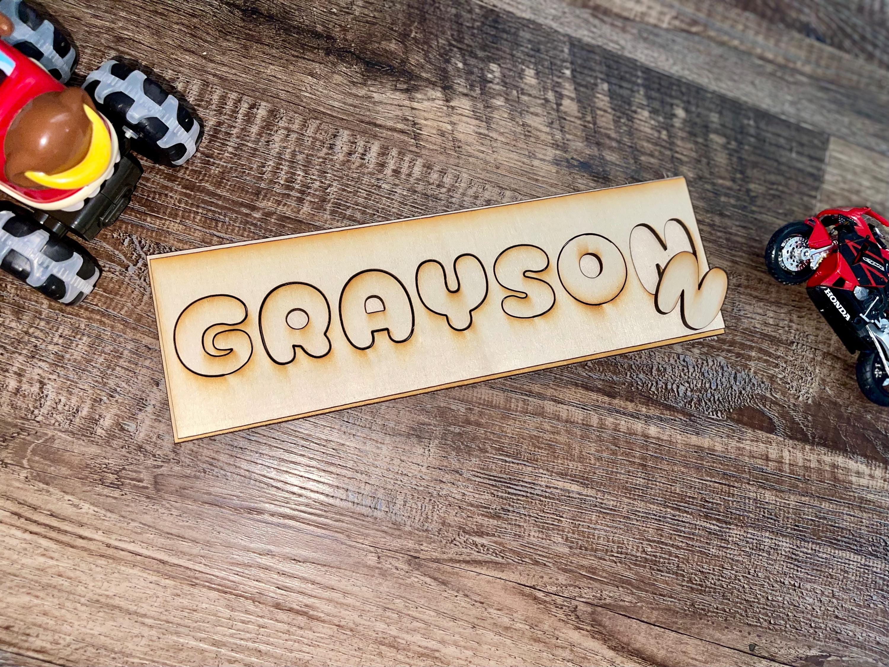 personalized blank name puzzles