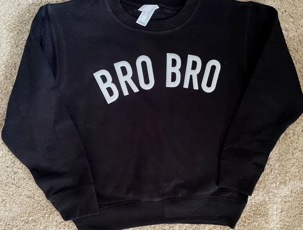 Personalized puff vinyl crewneck