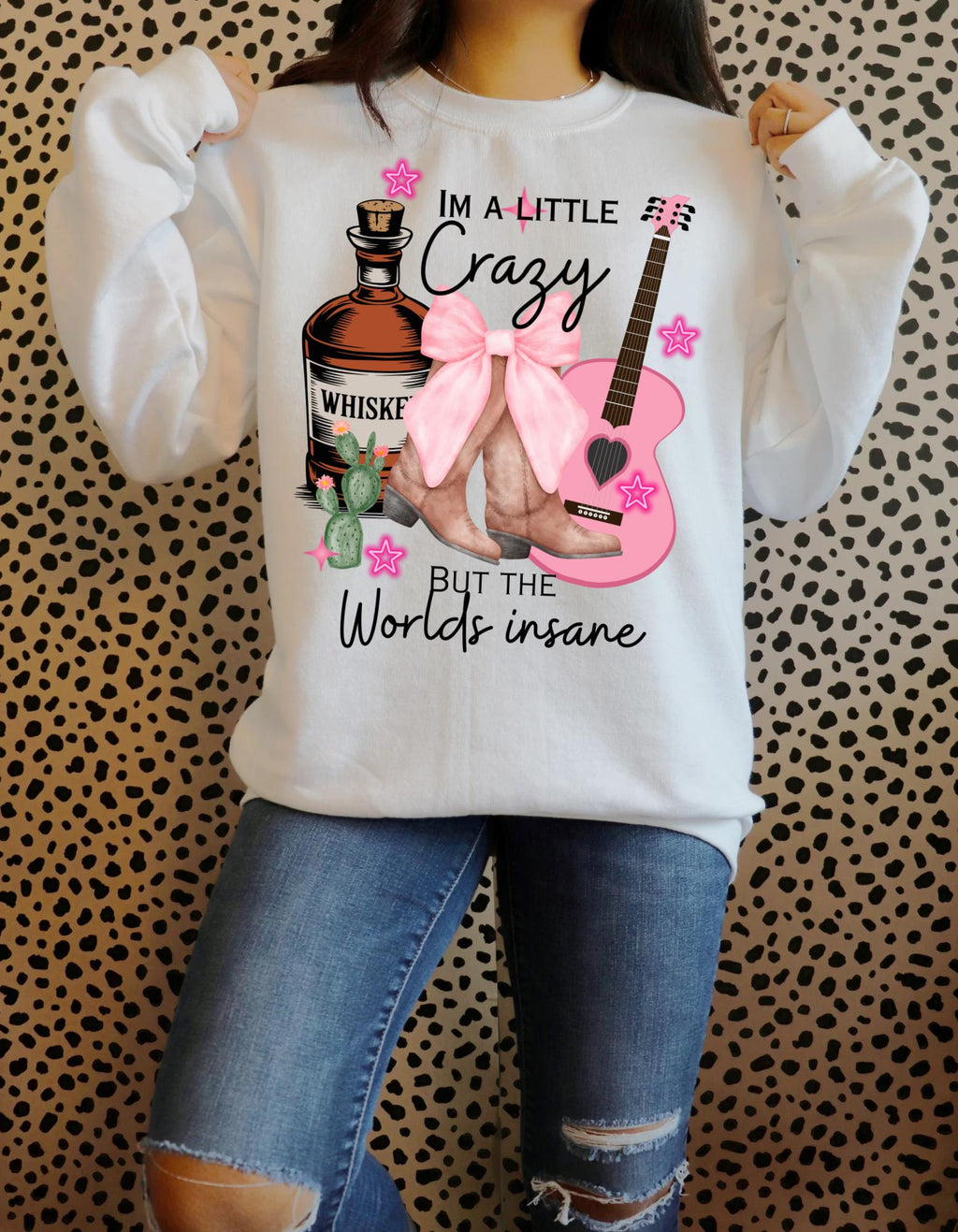 I’m a little crazy but the worlds insane tee shirt country tee shirt