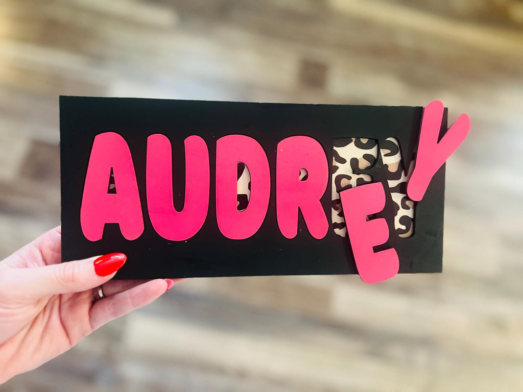 personalized blank name puzzles