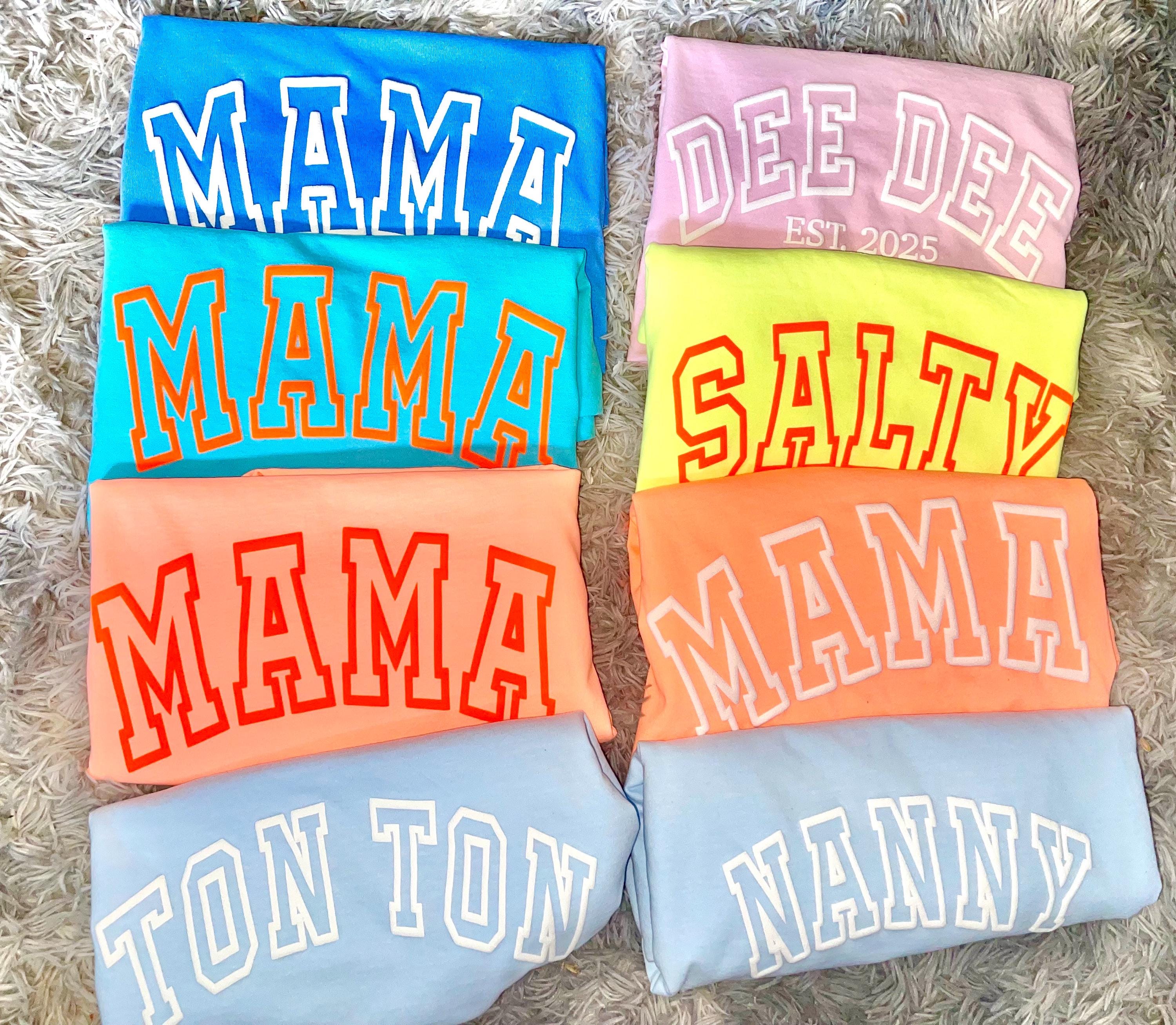 Personalized  puff print tees with any name and any color tee or puff!