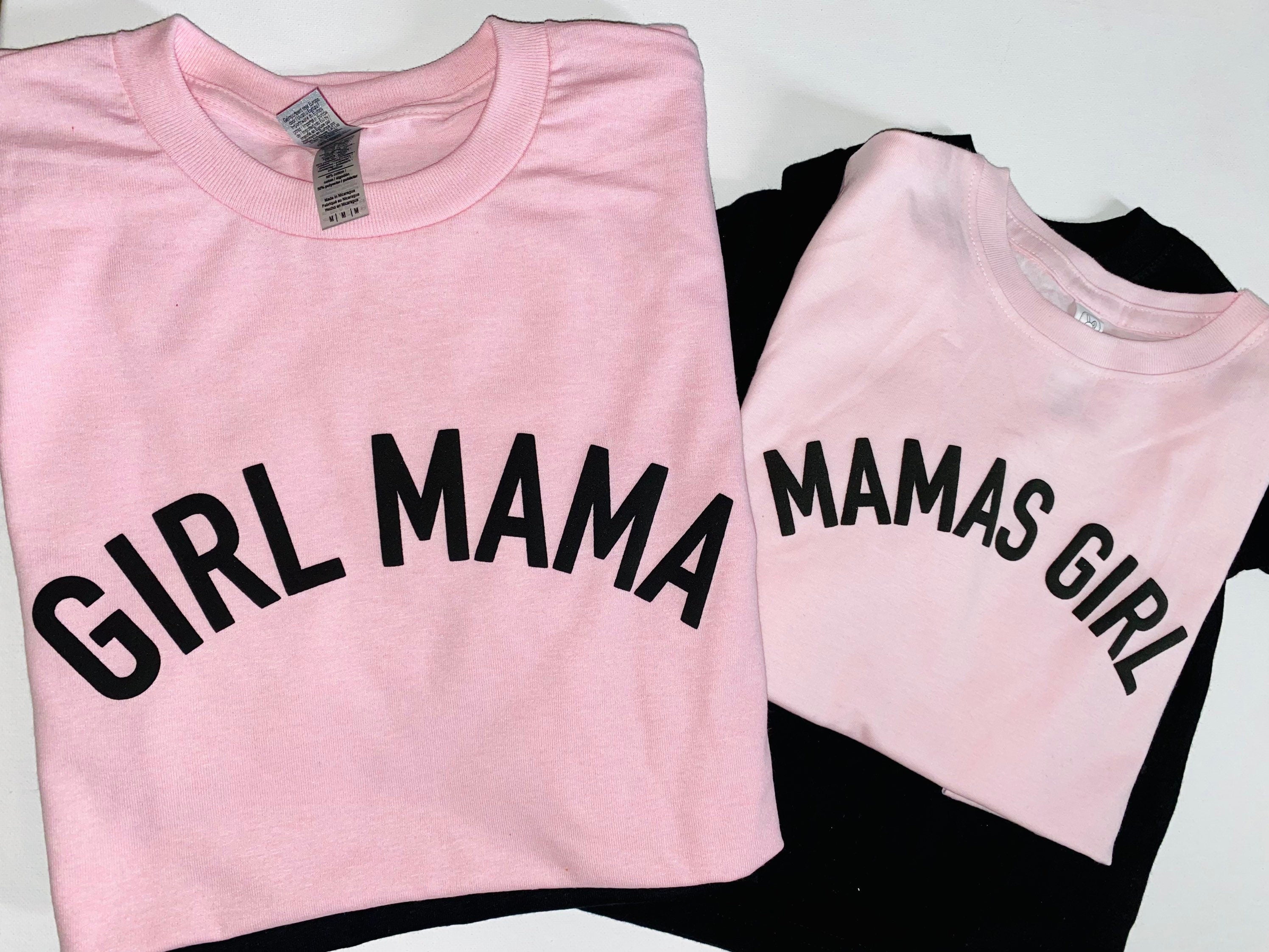 Girl Mama/ Boy Mama puff vinyl T shirt