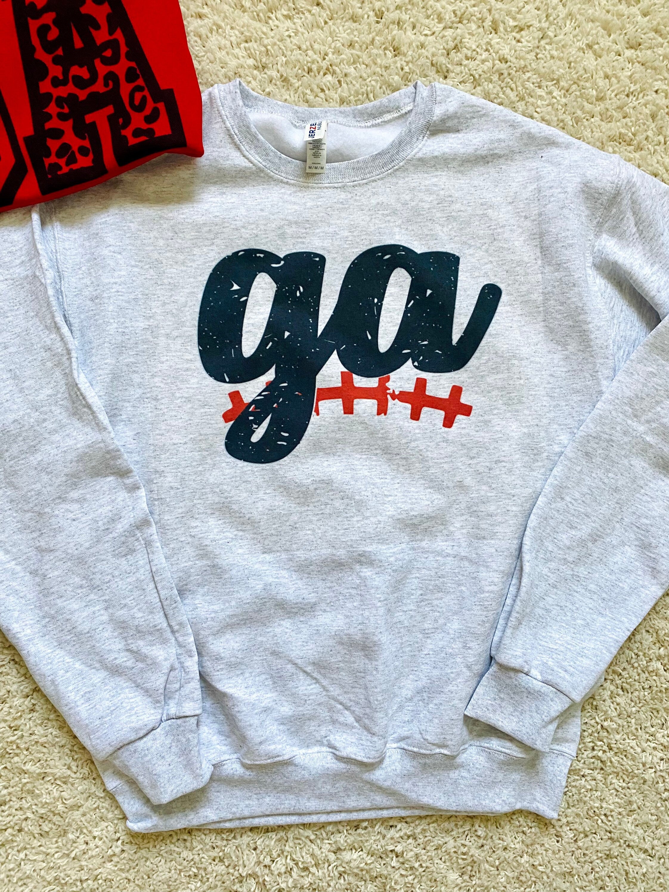 Ga crewneck Georgia bulldogs sweatshirt crewneck gameday sweater gameday crewneck