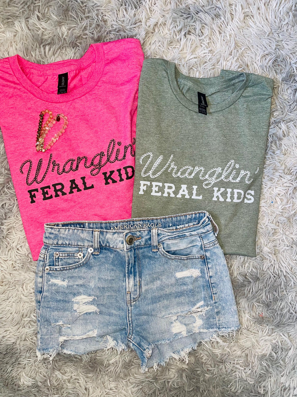 Wrangling feral kids tee shirt