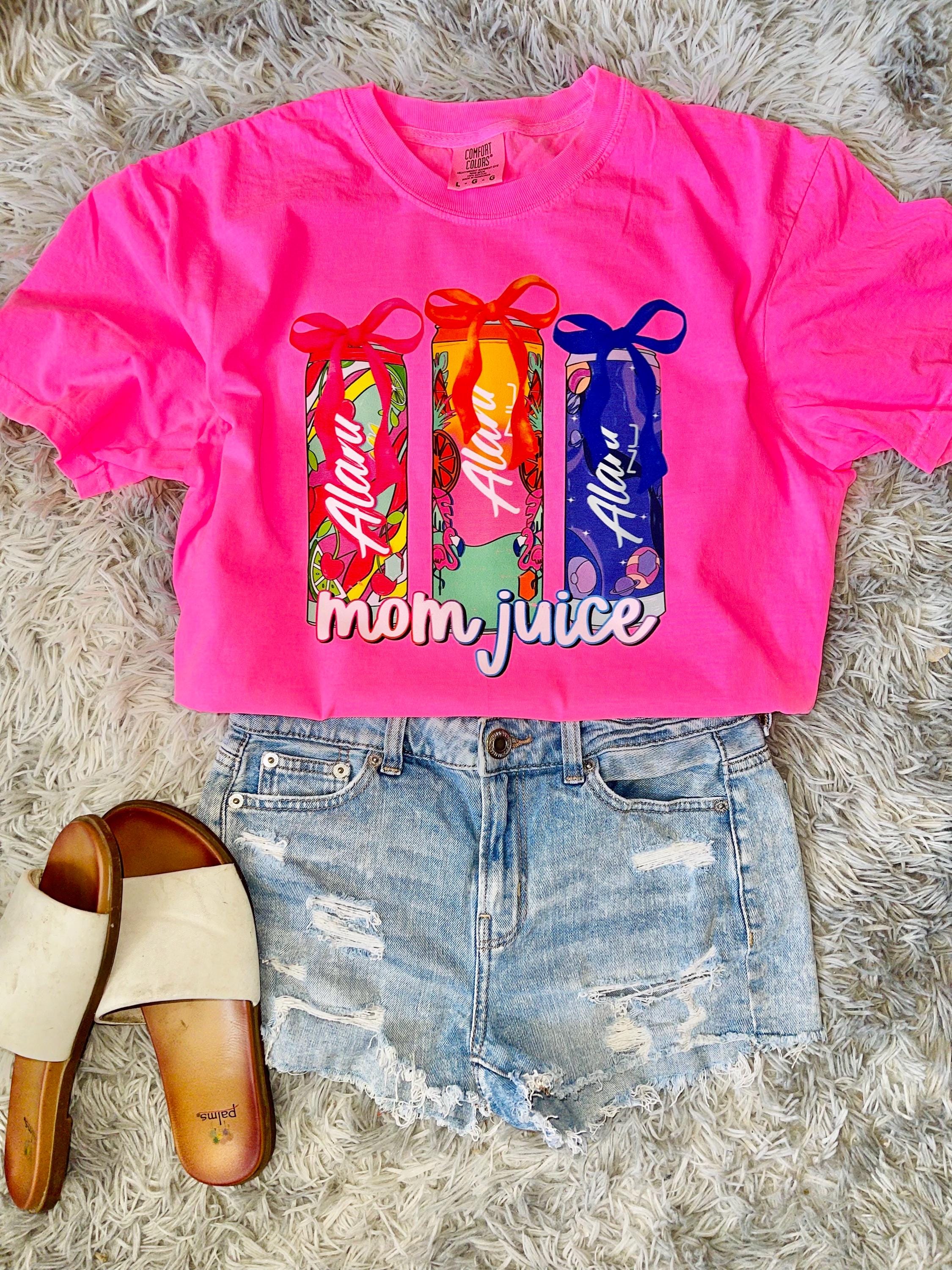 Alani mom juice graphic tee shirt! Mom juice tee comfort colors unisex tee shirt