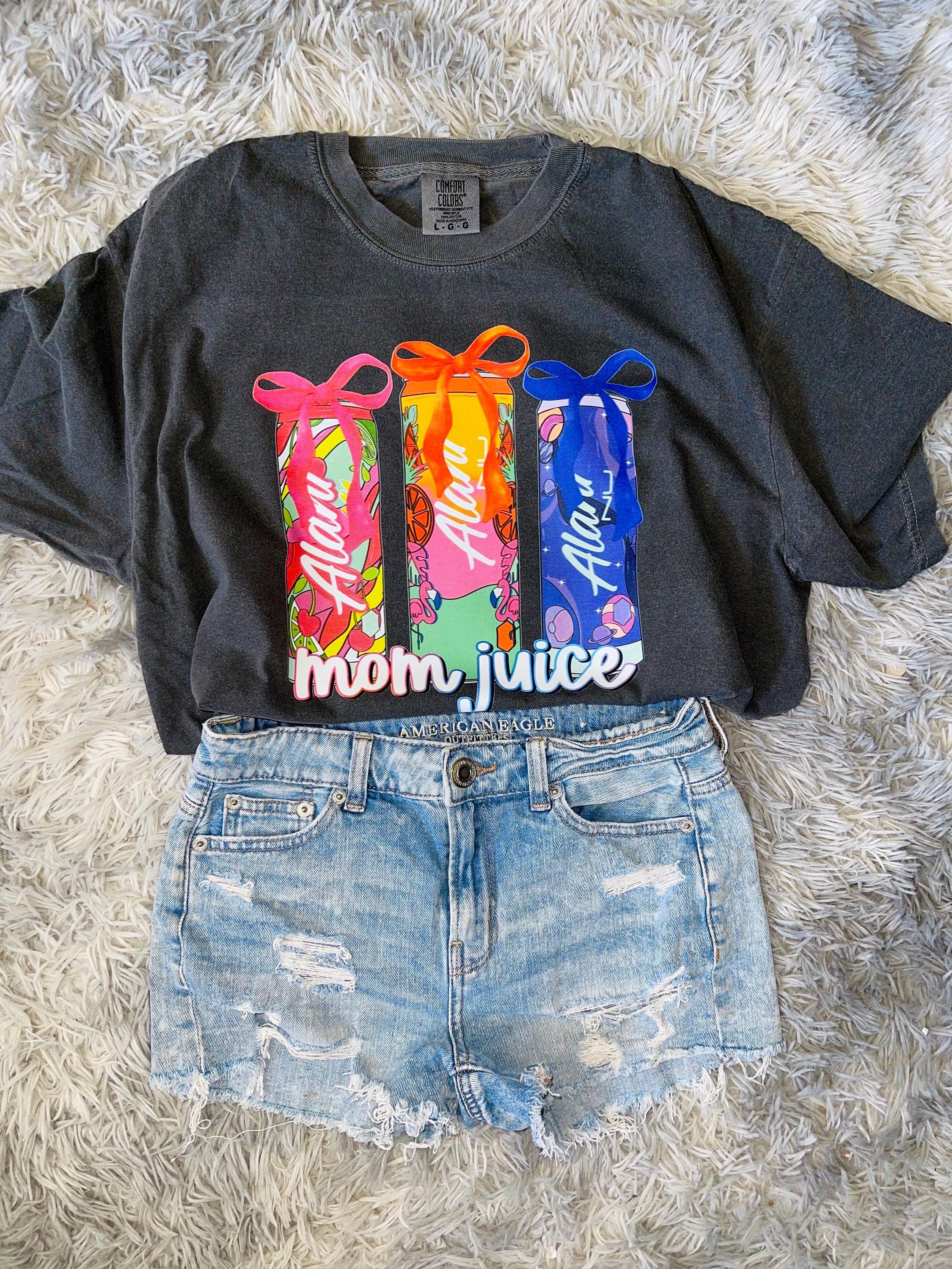 Alani mom juice graphic tee shirt! Mom juice tee comfort colors unisex tee shirt