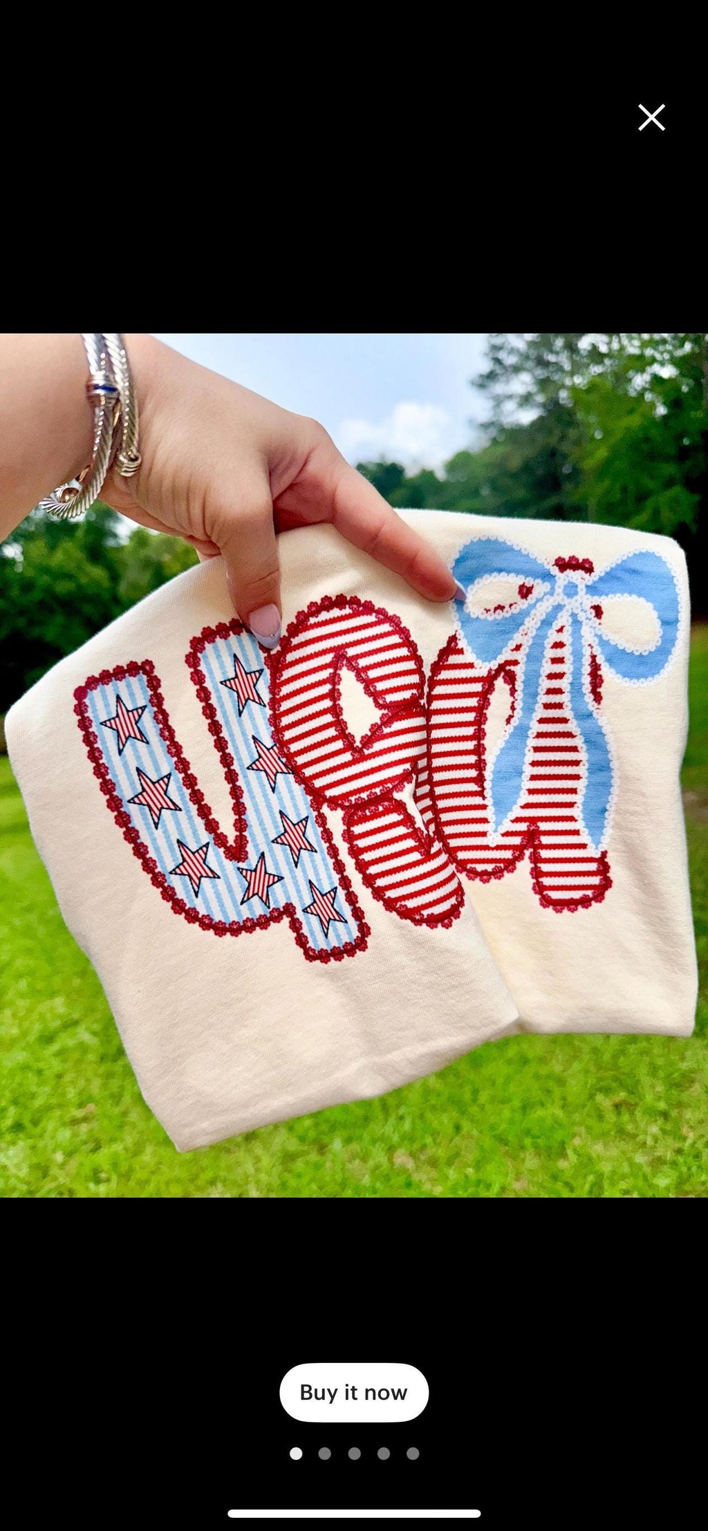 Trendy USA TEE for Fourth of July patriotic cute tee shirt