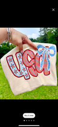 Trendy USA TEE for Fourth of July patriotic cute tee shirt