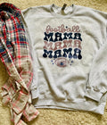 Football mama game day crewneck sweatshirt