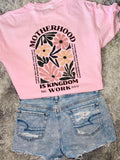 Motherhood is kingdom work comfort colors tee shirt Mother’s Day graphic tee shirt Christian tee shirt