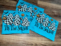 Tis the season checkered ghost pumpkin Halloween graphic tee shirt