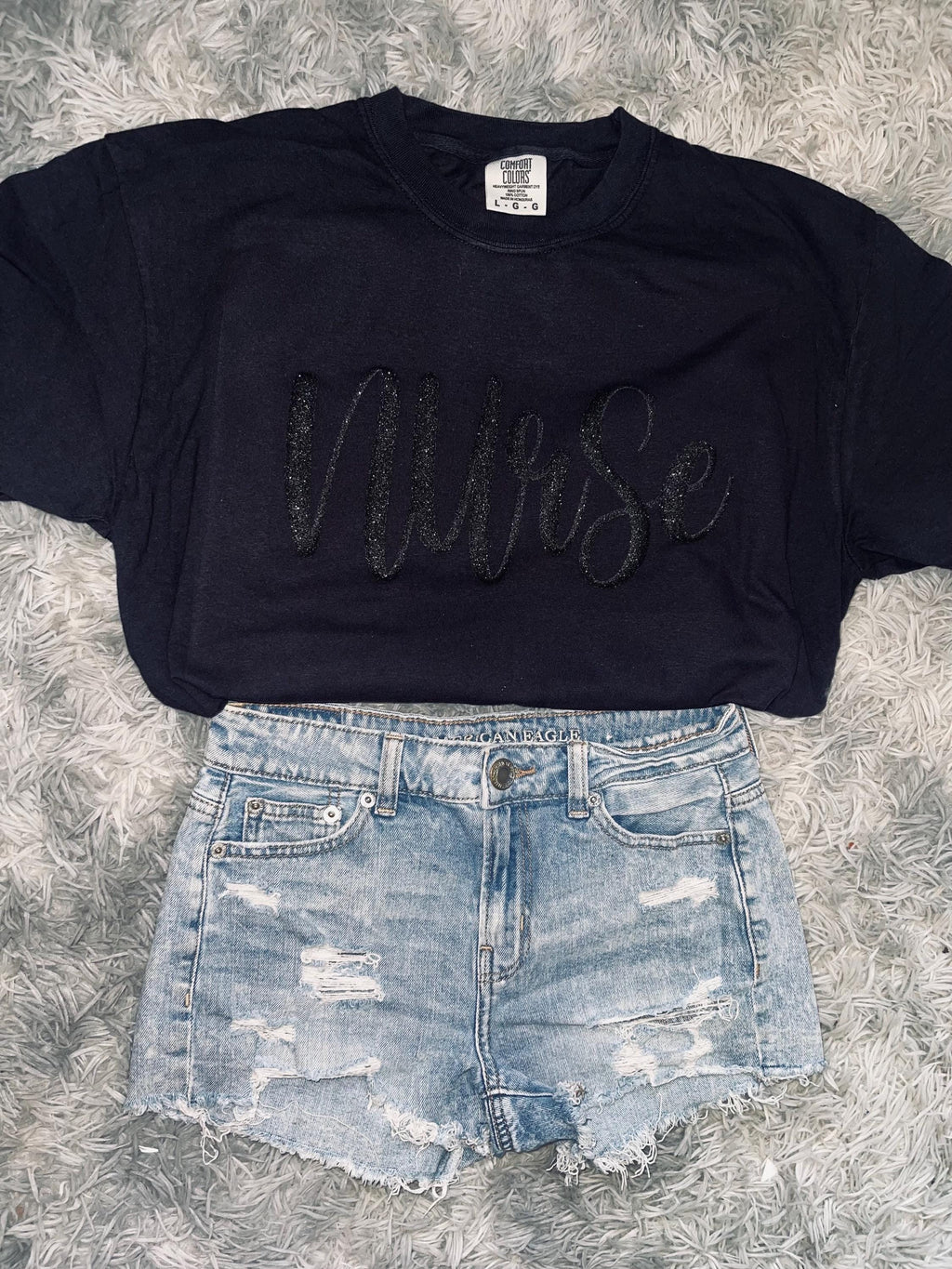 glitter puff tees personalized graphic name tees